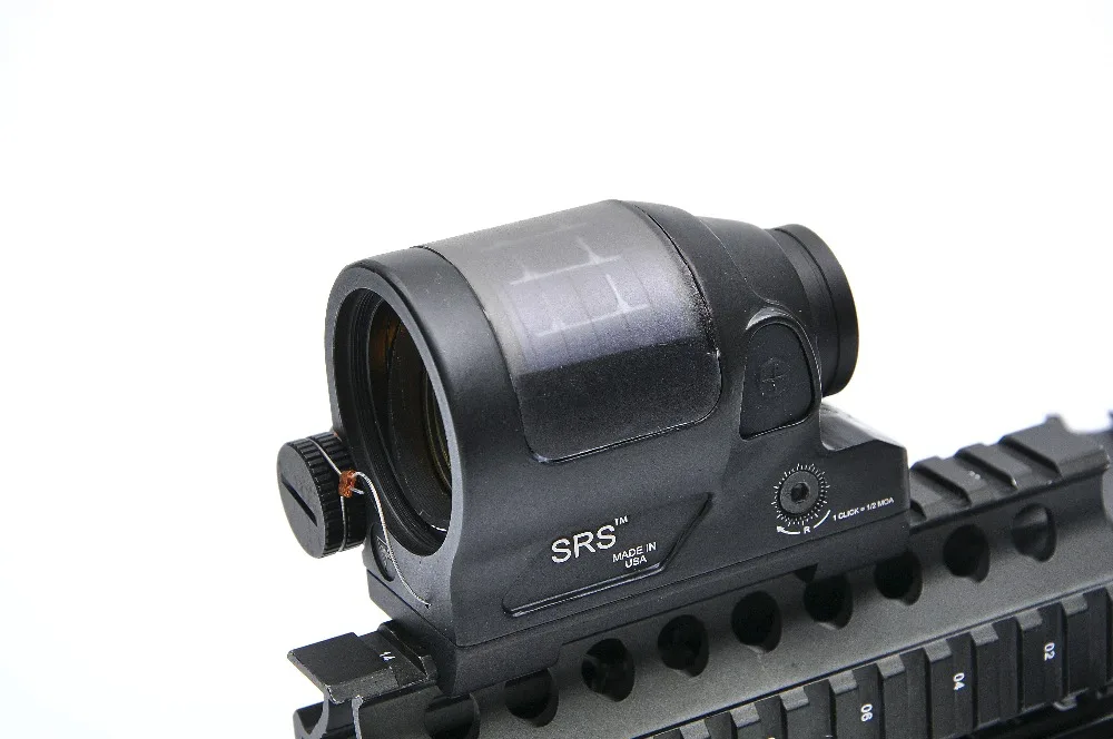 Trijicon SRS солнечная мощность красный точечный прицел 1X38 Коллиматорный прицел рефлекторный прицел с QD Крепление Оптика прицел охота