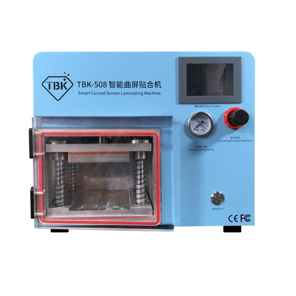 TBK-508 Curved Screen Laminating and Debubble Machine LCD Edge Laminating Machines For samcung S6 S