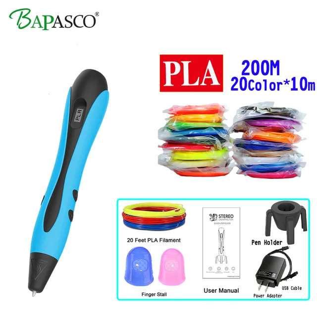 Special Price Original BAPASCO 3d pens+20 * 10m PLA Filament, 3 d pen 3d model,Creative3d pen doodler,Best Gift for Kids,3d drawing pen-3d pen Special Price Original BAPASCO 3d pens+20 * 10m PLA Filament, 3 d pen 3d model,Creative3d pen doodler,Best Gift for Kids,3d drawing pen-3d pen