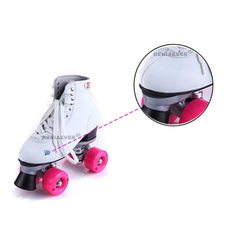 الفتيات الأزياء مزدوجة الأسطوانة Reniaever تزلج اثنين خط الأسطوانة تزلج Patins لسيدة ، تنفس حفرة