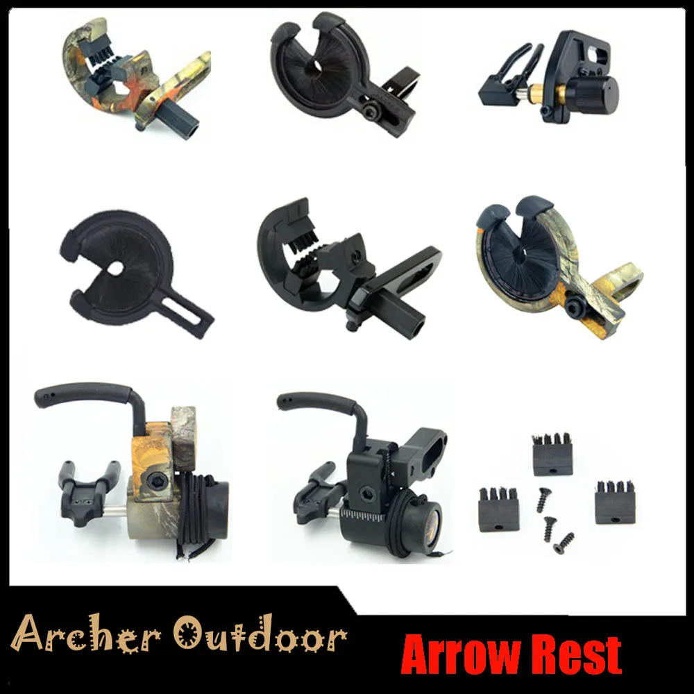 Compound Recurve Bow Arrow Rest Brush Whisker Biscuit Arrow Rest Bow