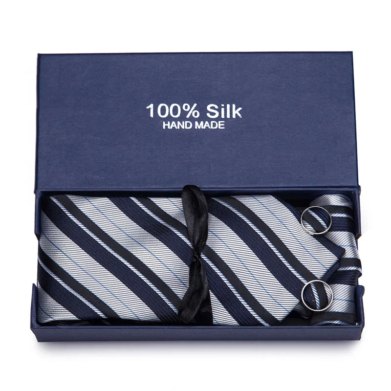  Hot Sale Wedding Pocket Square Black Solid Ties For Men Suit Gravatas Corbatas 7.5cm Necktie Cravat