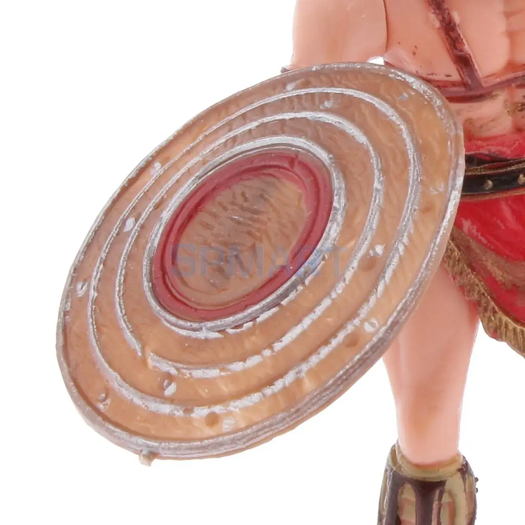 6pcs Plastic Ancient Roman Gladiator Warriors Medieval Soldier Action Figures Model Military Playset DIY Scenes Kids Adult
