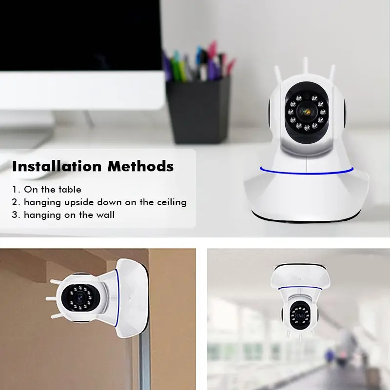 2.0MP 1080 P HD беспроводная камера видеонаблюдения ptz wi fi охранных для персонального
