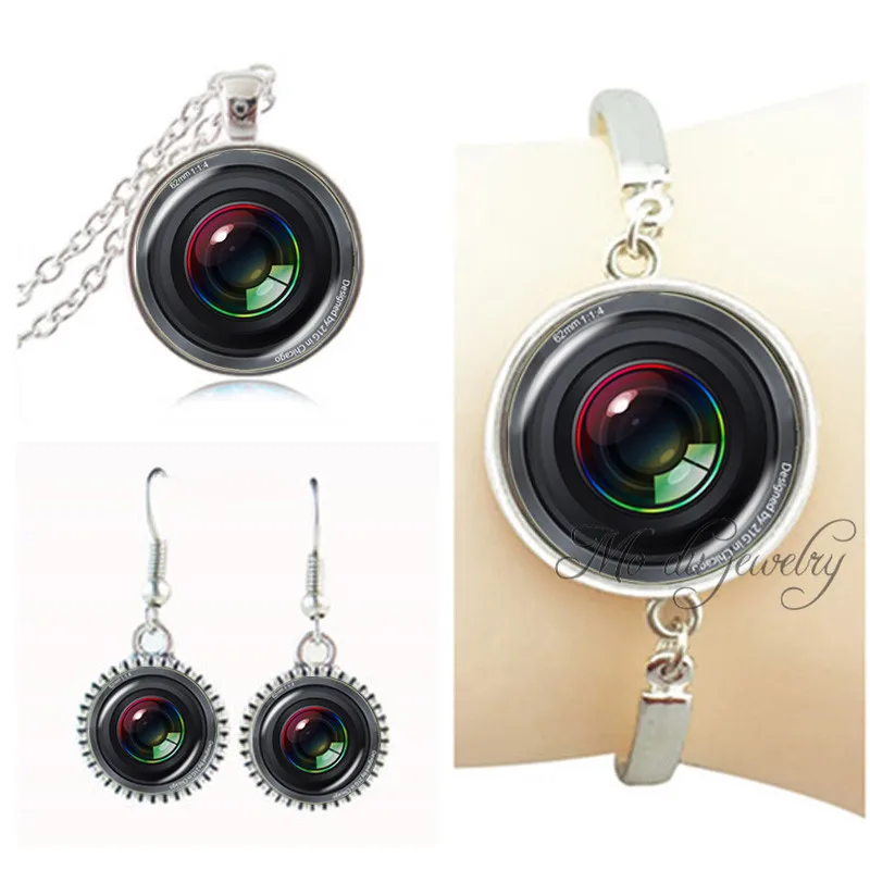 2018 Fashion jewelry set camera pendant necklace,charm