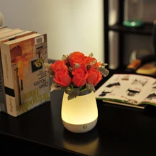 Светодиодный ночник Luminaria настольная лампа в форме вазы USB перезаряжаемая 1800 мАч Встроенная батарея наружная книжная лампа настольная лампа для спальни