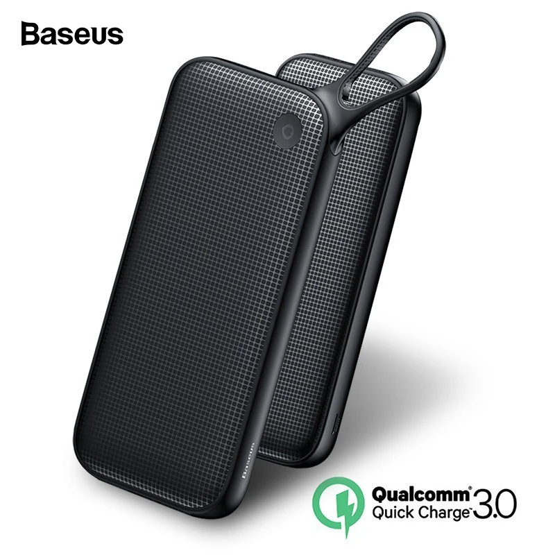 

Baseus 20000mAh Quick Charge 3.0 Power Bank 20000 mAh USB C Pover Poverbank Portable Charging External Battery Charger Powerbank
