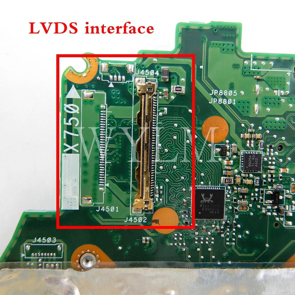 price reduction  X750JN I7-4700CPU LVDS interface PM mainboard REV2.0 For ASUS X750J X750JN A750J K750J Laptop mothe