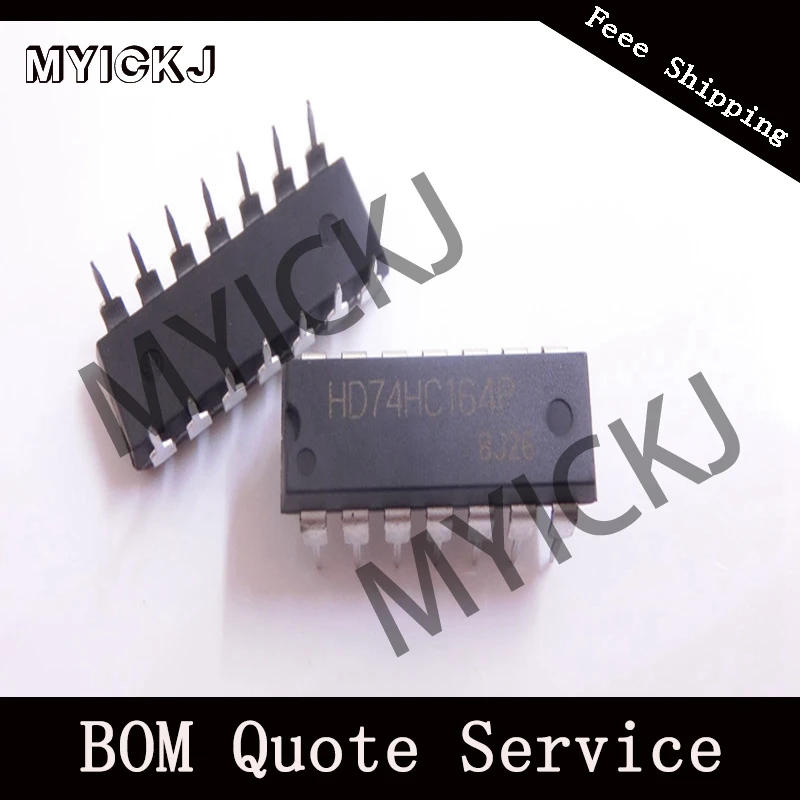 

5pcs HD74HC164P 8-bit Parallel-out Shift Register 14DIP IC CHIP