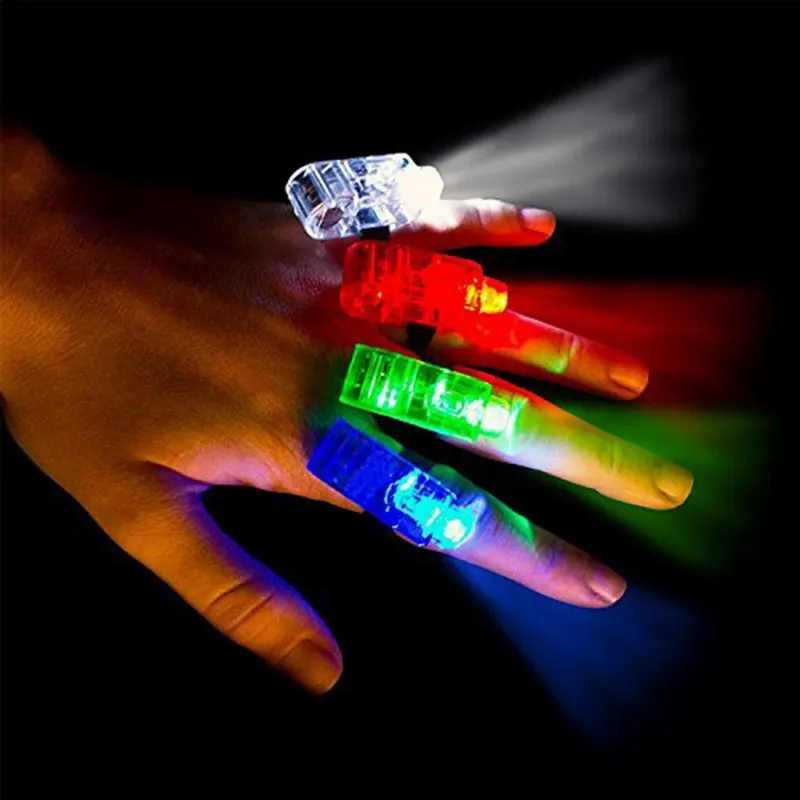 1pc Children's Creative Toys Luminous Gift Flash Ring Finger LED