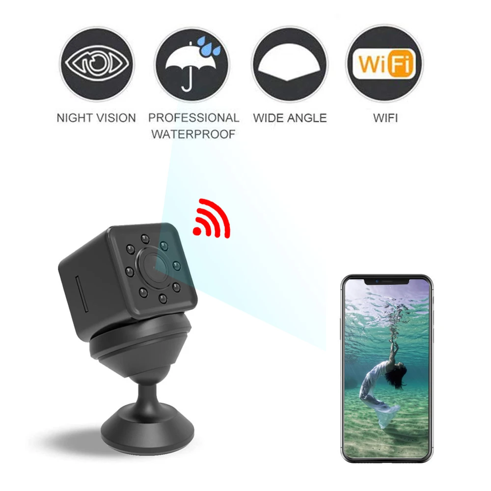 

Volemer SQ13 WIFI mini Camera Wireless Mini Camcorder Micro Cam DVR Video Recorder Waterproof Outdoor Sports DV Support TF card