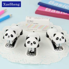 1 шт. мультфильм Мини панда степлер набор школьные офисные принадлежности канцелярские принадлежности Бумага переплет книга