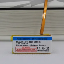 Bateria da substituição de 650mah para o gen clássico 6th 7th 80gb 120gb fino 160gb para o ipod 5/5.5 gen 30 gb 616-0229 bateria + ferramentas