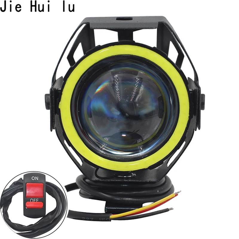 Cena 1 sztuk 2 sztuk 125W reflektor motocyklowy reflektor motocyklowy U7 LED Moto jazdy samochodów przedni reflektor przeciwmgielny lampa darmowa wysyłka