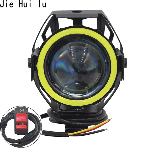 2PCS 125W Motorcycle Headlight Motorbike Spotlight U7 LED Moto Driving Car Fog Spot Head Light Lamp Free Shipping Pakistan