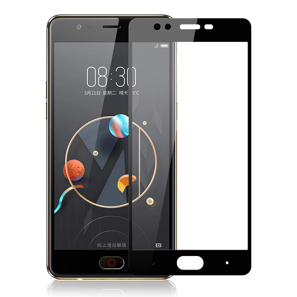 N-ZTE1321_1_HD Full Screen Tempered Glass for ZTE Nubia M2 Lite