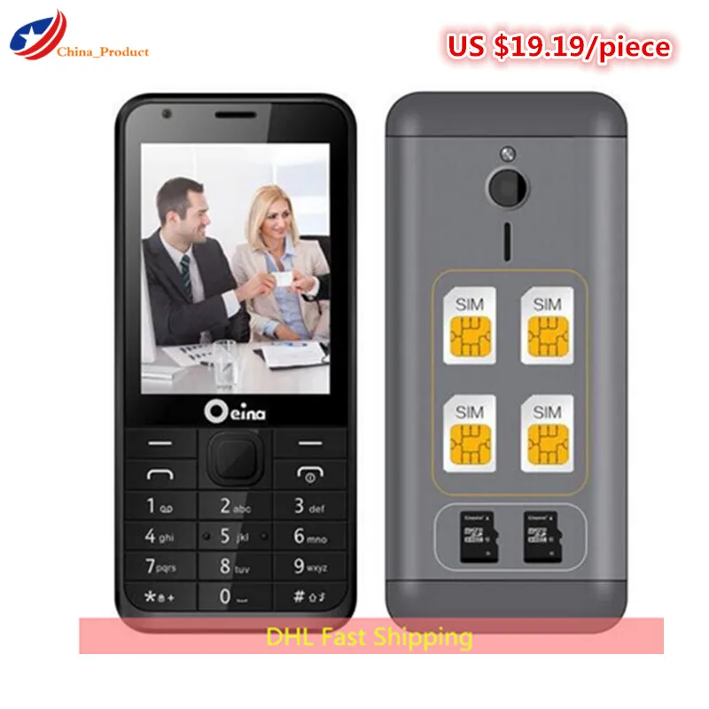 Оптовая продажа 10 шт./лот OEINA 230 его и ее с четырехдиапазоном четыре sim карты