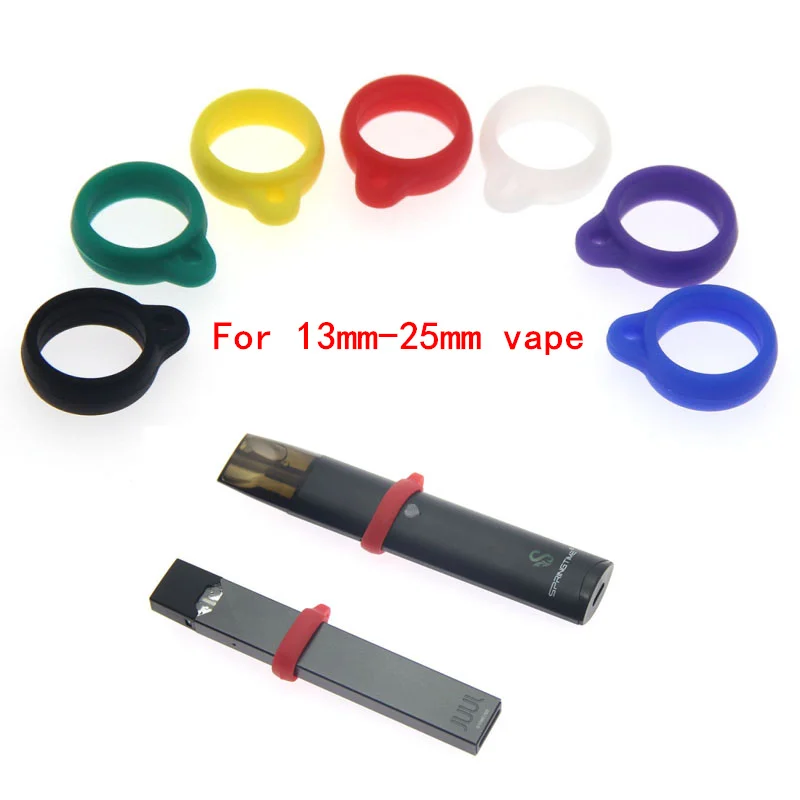 

New 13mm Silicone Lanyard Vape Ring DIY Protective for 13mm-25mm Juu Relx POD Ecig Vaporizer Atomizer