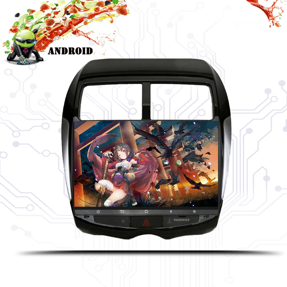 Sale 10.2" Android 8.1 Octa Core Car GPS Player for Mitsubishi ASX 2010 11 12 NO DVD with 2GB Stereo Radio Audio Head unit Navigation 4