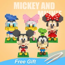 Микки, Минни, Дональд фигурки мини-блоки игрушки для девочек Дети Женщины день рождения подарок семья украшения