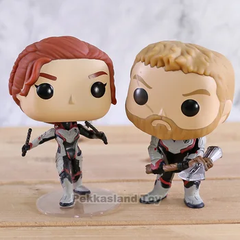 

Marvel Avengers Endgame Thor 452 / Black Widow 454 Vinyl Figure Collectible Model Toy Car Decoration Doll