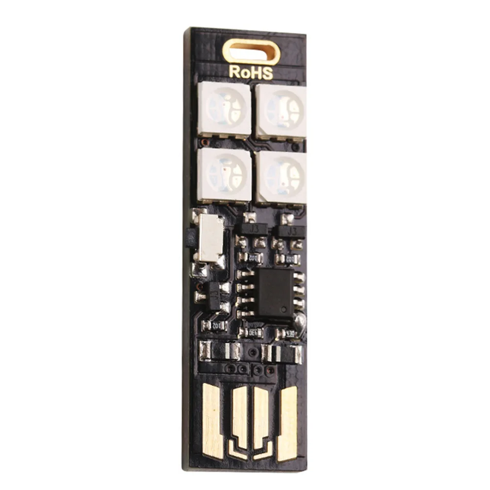 

RGB 4-LEDs Home Decor Changing Switch Control Table 7-color Mini Party Backlight USB Mood Lights Night