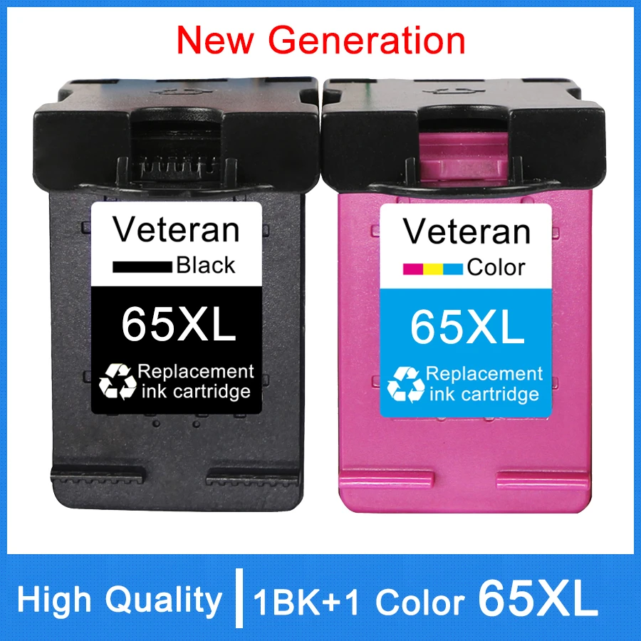 Veteran 65xl Cartridge Replacement For Hp 65 Xl Ink Cartridge Hp65 For Hp Envy 5010 5020 5030 5032 5034 5052 5055 3720 3722 3758 Ink Cartridges Aliexpress