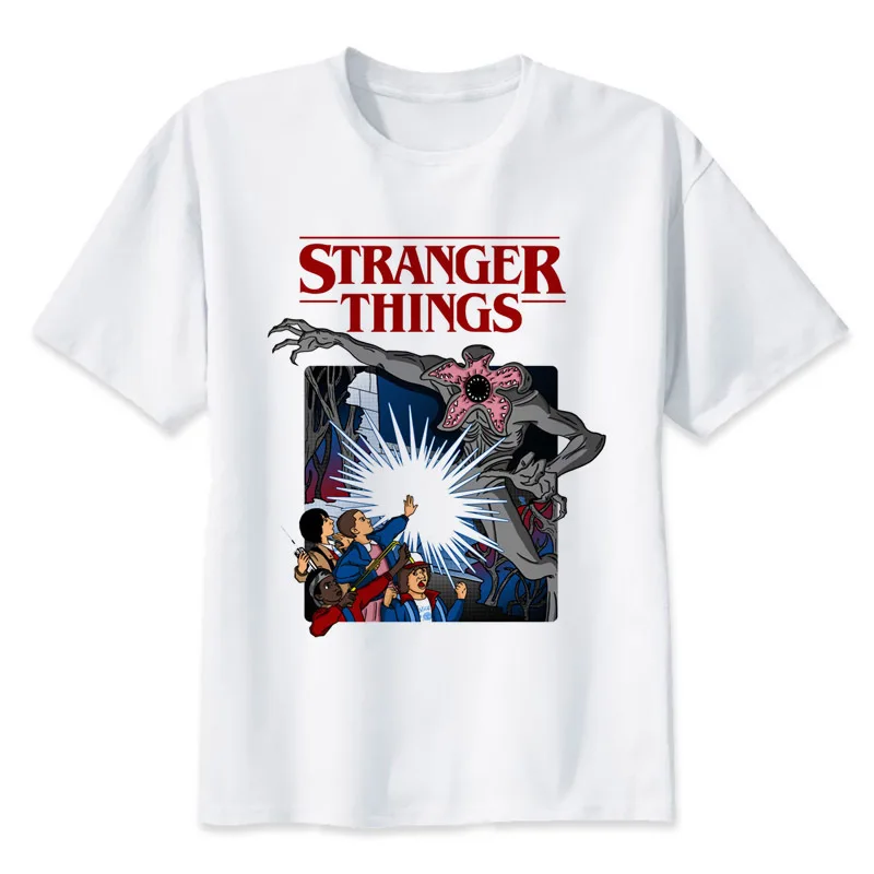 Мужская футболка с аниме BTFCL Stranger Things крутая летняя унисекс свободного размера