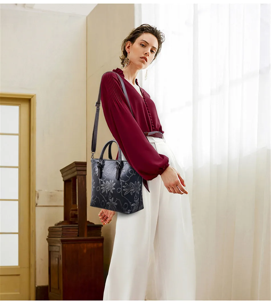 Новая Винтажная Женская Повседневная Сумка-тоут дизайнерские сумки высокого качества кожаные роскошные сумки через плечо для женщин Sac A основной Femme