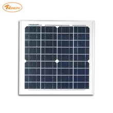 Renepv 15W monocrystalline silicon cells solar module 18V output for 12v battery power charging solar panel RD15TU-18MD
