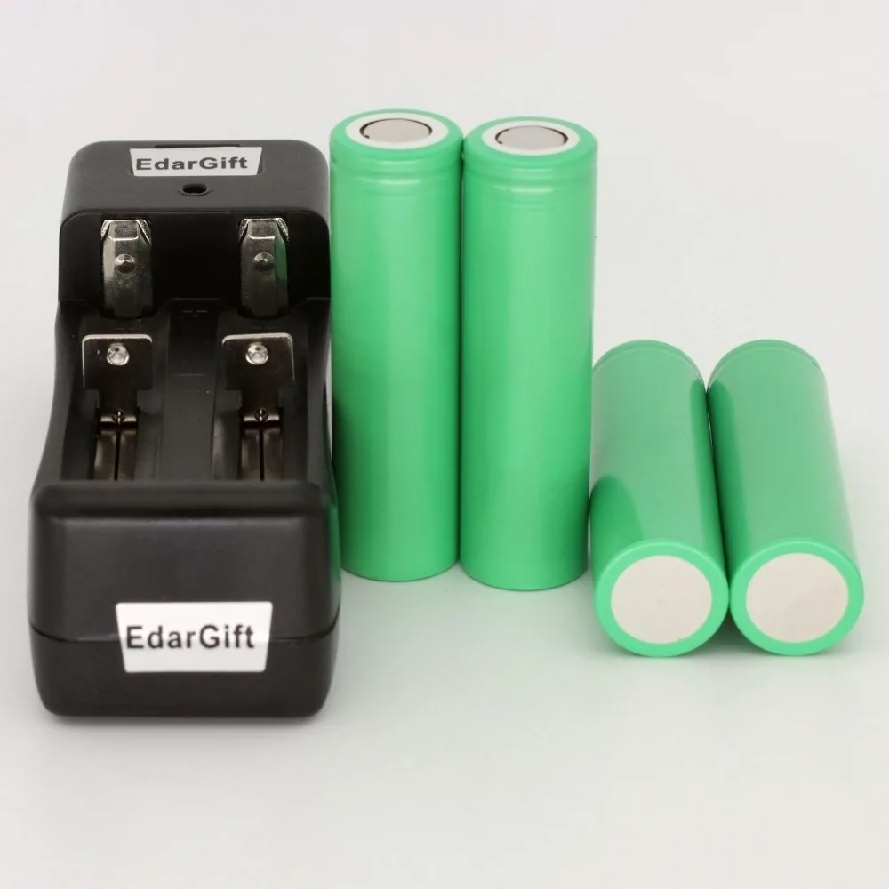 

4pcs 3.7v INR18650-25R li-ion battery 2500mah for samsung rechargeable 35A for e-cigarette+Charger