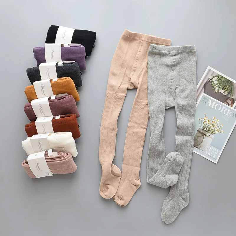 

2018 Baby tights knitted cotton girl pantyhose wholesale baby stocking kids toddler tights pants underpants children's clothing
