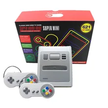 Мини ТВ игровая консоль встроенный 621 классические ТВ Игры Поддержка AV/HDMI выход 4 K tv два геймпада ручной семейный Видео игровой плеер