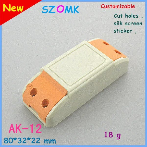 

electronic project box for Diy housing outlet box (10 pcs) 80*32*22mm cabinet electronics case housing szomk LED junction box
