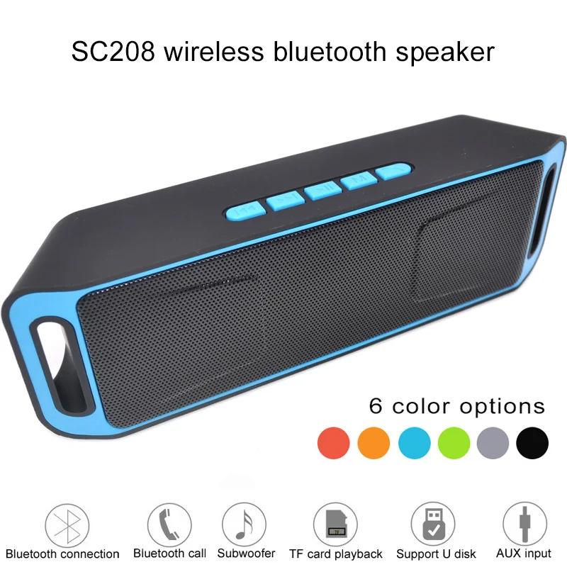 

Portable Bluetooth Speaker Stereo Multi-functional U Disk TF Card Player Wireless Speaker