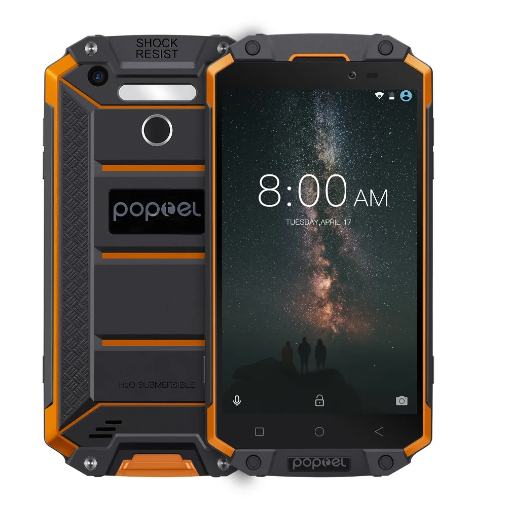 POPTEL P9000 Max 4 Гб 64 IP68 Водонепроницаемый противоударный мобильный телефон 4G смартфон