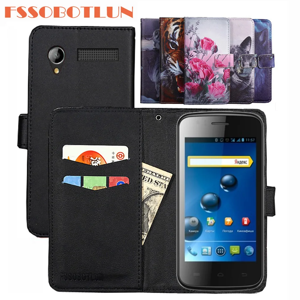 

FSSOBOTLUN For Explay Atom Case PU Leather Retro Flip Cover Shell Magnetic Fashion Wallet Cases Kickstand Strap for Explay Atom