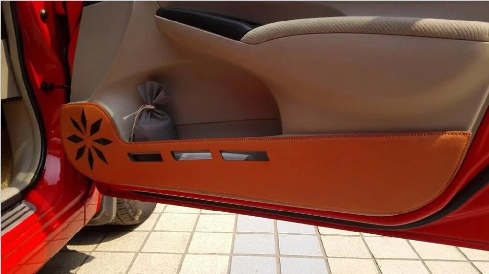 

Car pads front rear door Seat Anti-kick mat Car-styling Accessories For honda civic sedan 2005 2006 2007 2008 2009 2010 2011