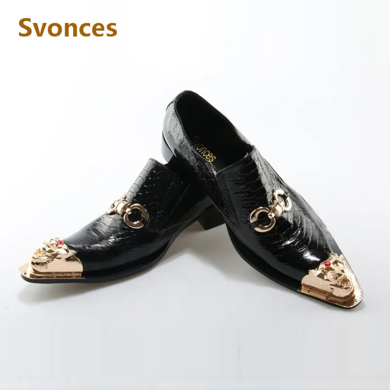 

Mens Dress Casual Shoes Luxury Serpentine Metal Buckle Designer New Male Flats Brand Gentleman Pointed Toe Shoes Man Zapatillas