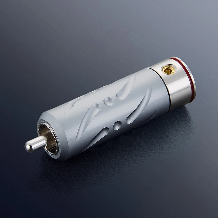 VIBORG Red Copper Rhodium Plated Hi-End RCA Plug