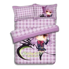 Аниме JK последний Серафим Шинья хиираги мультфильм набор постельных принадлежностей для девочек 4 шт. кровать плоский лист пододеяльник наволочка кровать в сумке