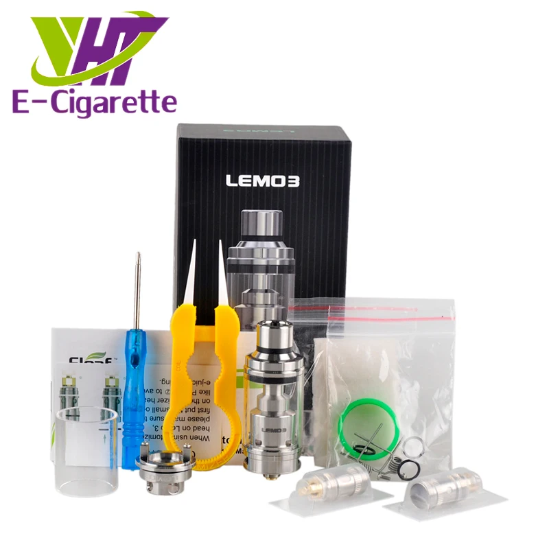 

Original Eleaf Lemo 3 Atomizer 4ML Top E-liquid Filling Tank With RTA Base For Smooth Airflow Clearomizer E- Cigarette Vape