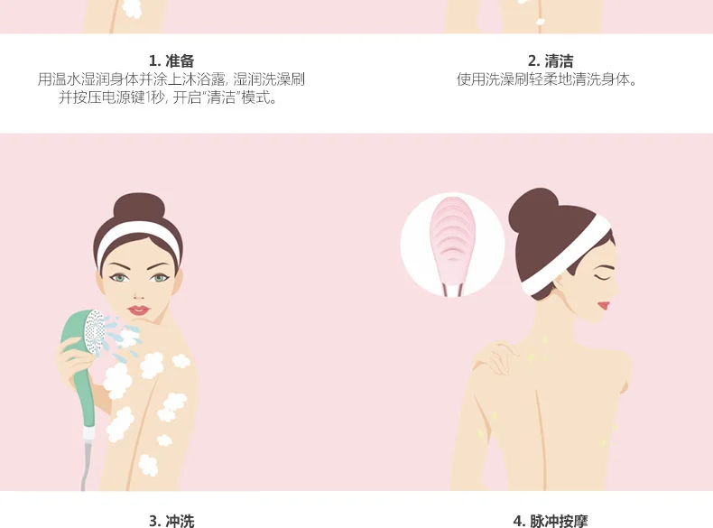Xiaomi Deerma negative ion massage bath brush32