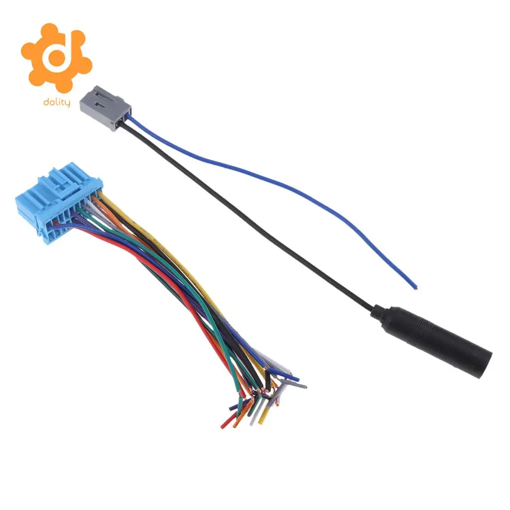 dolity Audio Car Stereo Wiring Harness Radio Antenna for Honda/Suzuki/Haima/Mazda