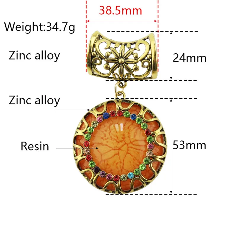 

RUNMEIFA 2018 Hot Sell Jewelry Scarf Accessories DIY Scarf Women Jewelry Fashion Sun Flower Shape High Quality 8 Colors Custom