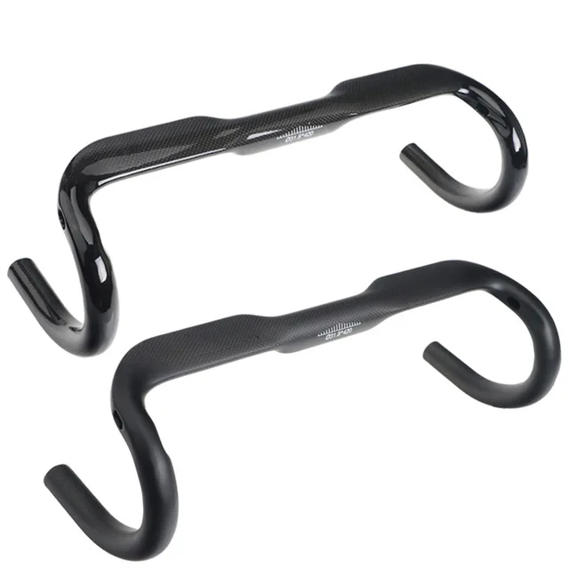 

3K Carbon Fiber Bicycle Handlebar Bike Bent Bar 400/420/440mm Cycling Parts Road Drop Bar Reach 93mm Drop 123mm Diameter 31.8mm