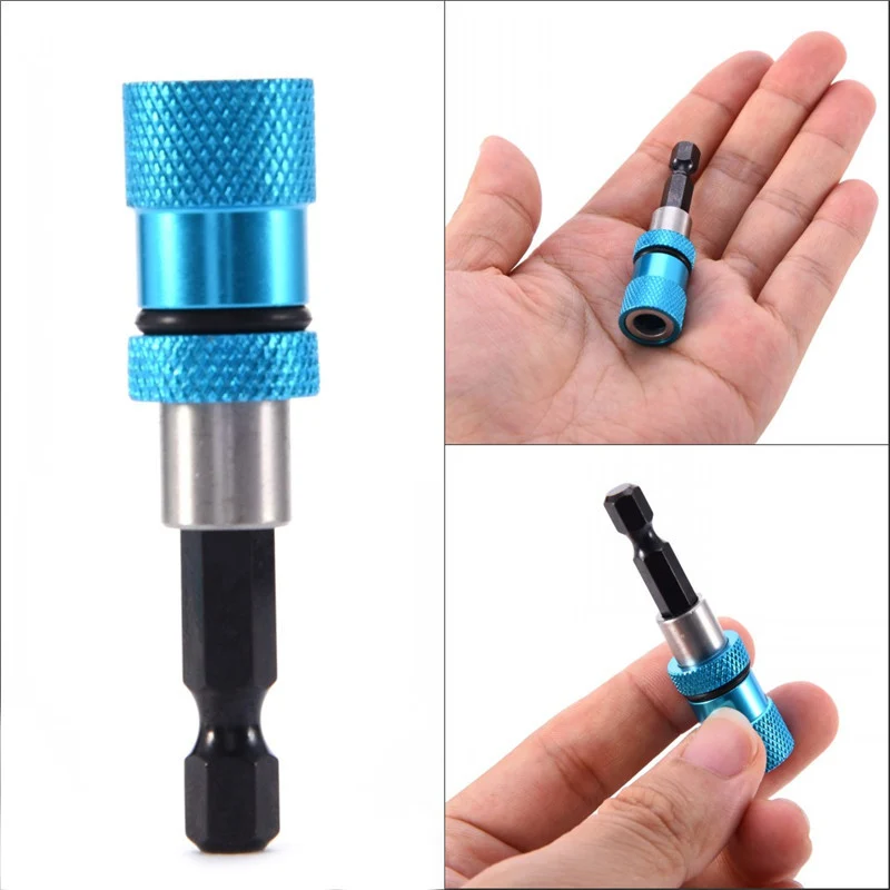 PW TOOLS 1PC Hex Shank Drill Chuck Magnetic Drywall Screw Bit Holder Drill Screw Tool 1/4" Hex Shank Screwdriver Adapter
