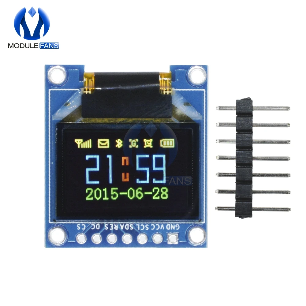 OLED дисплей модуль 0 95 дюймов 7pin полный цвет 65K ssd1331 3 v 5v серийный SPI маленький LCM для