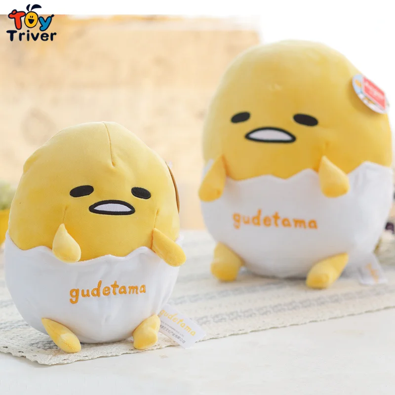 Yellow Gudetama Lazy Egg Yolk Brother плюшевая игрушка Triver Мягкая кукла для детей подарок на день рождения декор дома магазина Прямая