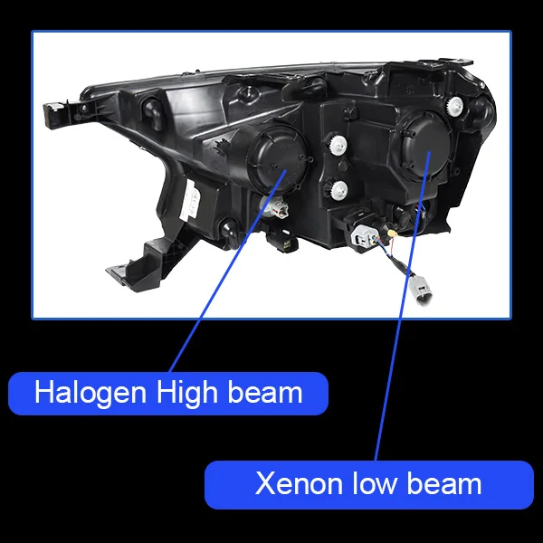 АКД стайлинга автомобилей фара для Ford Everest фары- Ranger светодиодный светодиодные дневные ходовые огни на передних фарах Bi Xenon Hid авто аксессуары - Color: Xenon low beam